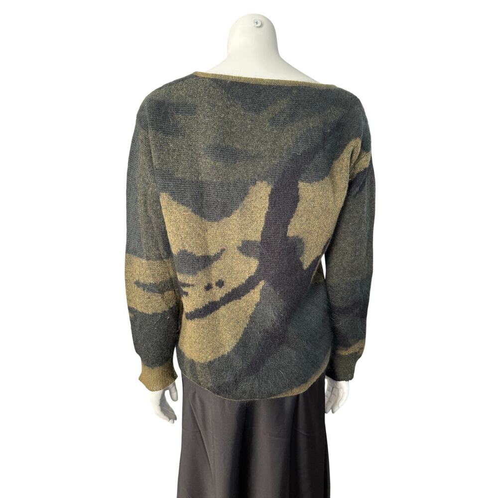 rag + bone Sweater Women's Small Camo Sinclair Wool Alpaca - Picture 2 of 6